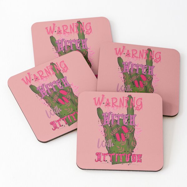 Item preview, Warning witch with attitude  - happy halloween designed and sold by CharlieCreates.