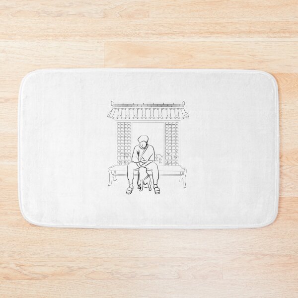 Item preview, BTS RM Playing with a Dog -Line Art ver.  designed and sold by kpupsister.