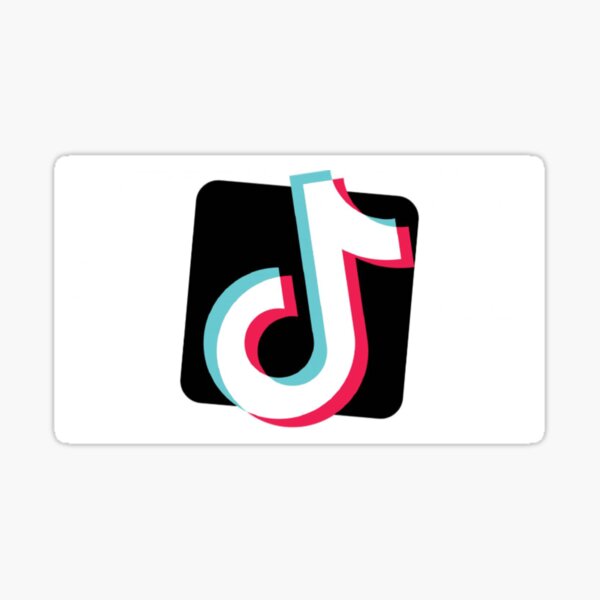 White Tiktok Logo Stickers Redbubble