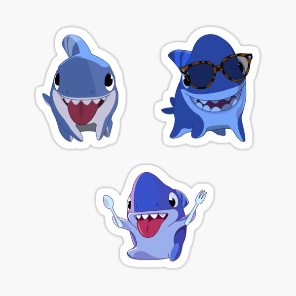 sharkdog pack Sticker
