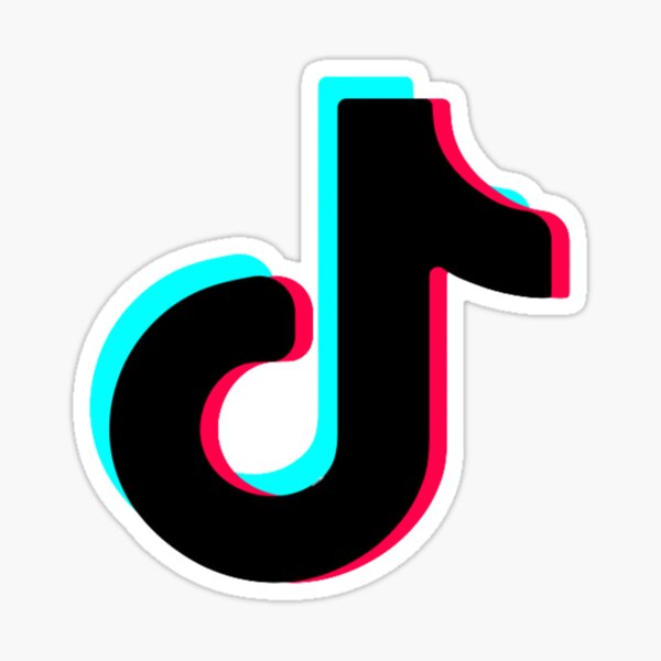 White Tiktok Logo Stickers Redbubble
