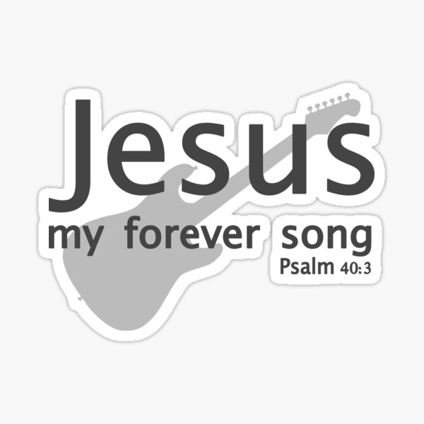 Item preview, Christian Design - Jesus My Forever Song - Psalm 40 verse 3 designed and sold by simplydesignart.