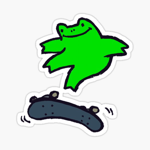 Item preview, Kickflip Froggy designed and sold by HeyMilkMann.