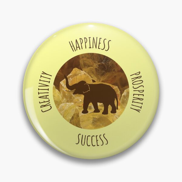Item preview, Citrine Colors Elephant Luck Happiness Prosperity Creativity Success designed and sold by Artventurous.