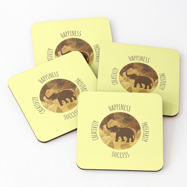 Item preview, Citrine Colors Elephant Luck Happiness Prosperity Creativity Success designed and sold by Artventurous.