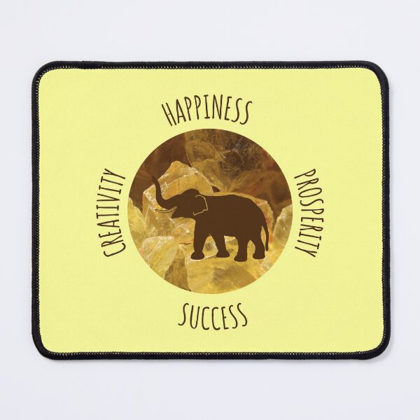 Item preview, Citrine Colors Elephant Luck Happiness Prosperity Creativity Success designed and sold by Artventurous.