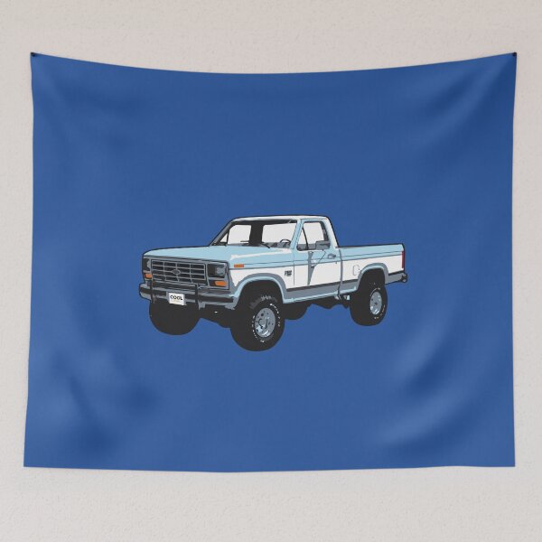 Item preview, 80's Blue White 4x4 F Truck designed and sold by CoolRide.