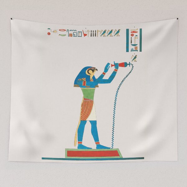 Item preview, Ancient Egyptian God Thoth and Hermes Trismegistus illustration designed and sold by ClassicalGreece.
