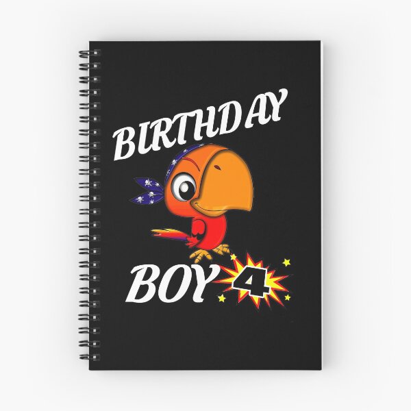 Item preview, 4 Years Old Birthday Design Pirate Bird GifDesign  designed and sold by drwigglebutts.