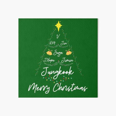 Artikel-Vorschau von Frohe Weihnachten ARMY Crew Jimin Jungkook RM Suga Jin V JHope, designt und verkauft von NattyTees.