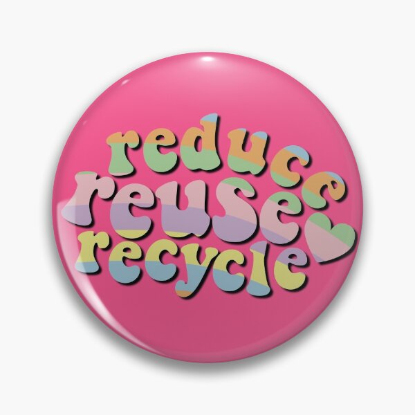 Item preview, Reduce Reuse Recycle Environmental Advocacy Pastel Stripes Retro designed and sold by cashewdays.