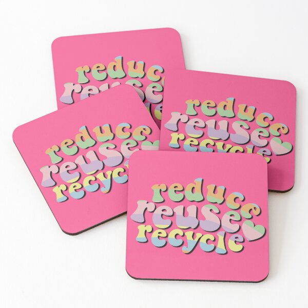 Item preview, Reduce Reuse Recycle Environmental Advocacy Pastel Stripes Retro designed and sold by cashewdays.