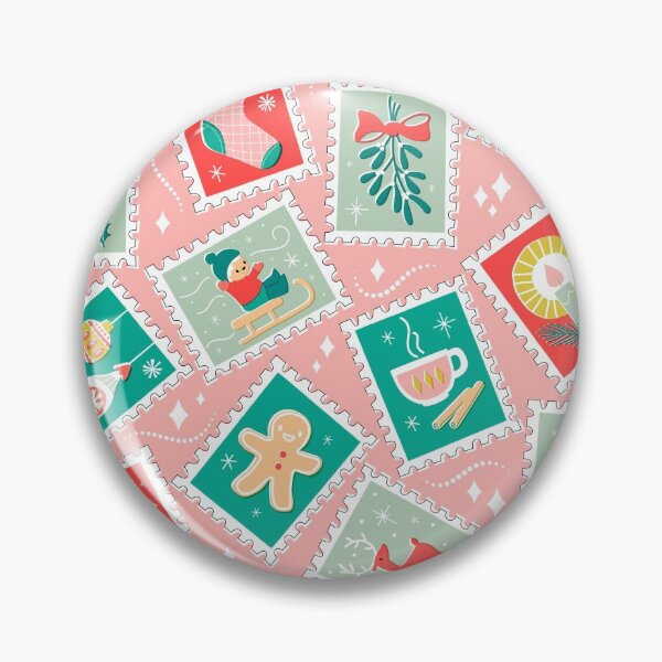 Item preview, Retro Christmas Postage Stamps designed and sold by miavaldez.