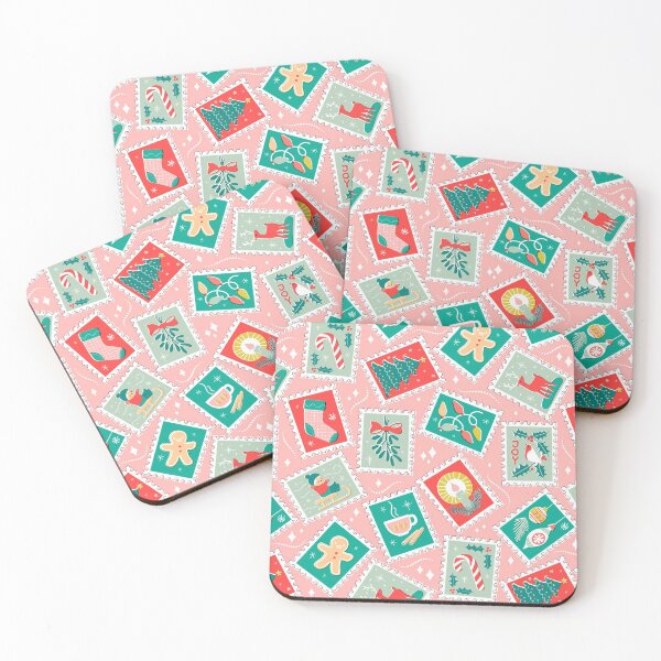 Item preview, Retro Christmas Postage Stamps designed and sold by miavaldez.