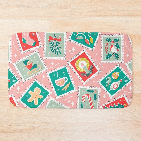 Item preview, Retro Christmas Postage Stamps designed and sold by miavaldez.