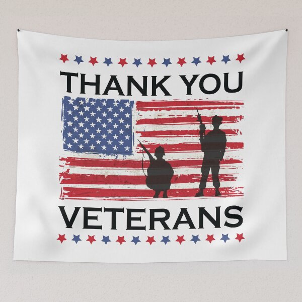 Item preview,  Thank You Veterans For Your Service / Veteran US Heart Flag  / Veterans Day Gift  designed and sold by kpluslk.