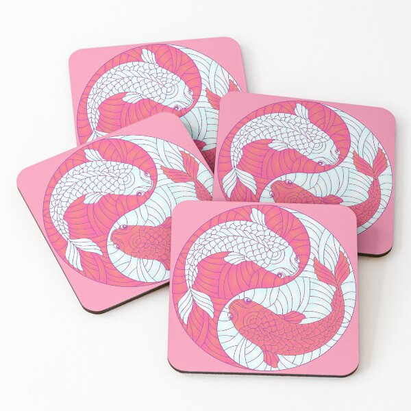 Item preview, Yin Yang Meaning Love (Pink Koi Fish) designed and sold by NyengRepublic.