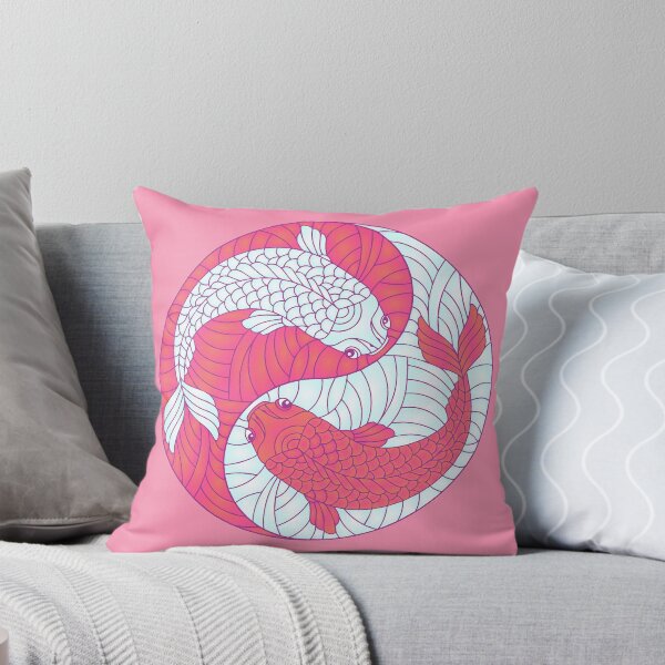Item preview, Yin Yang Meaning Love (Pink Koi Fish) designed and sold by NyengRepublic.