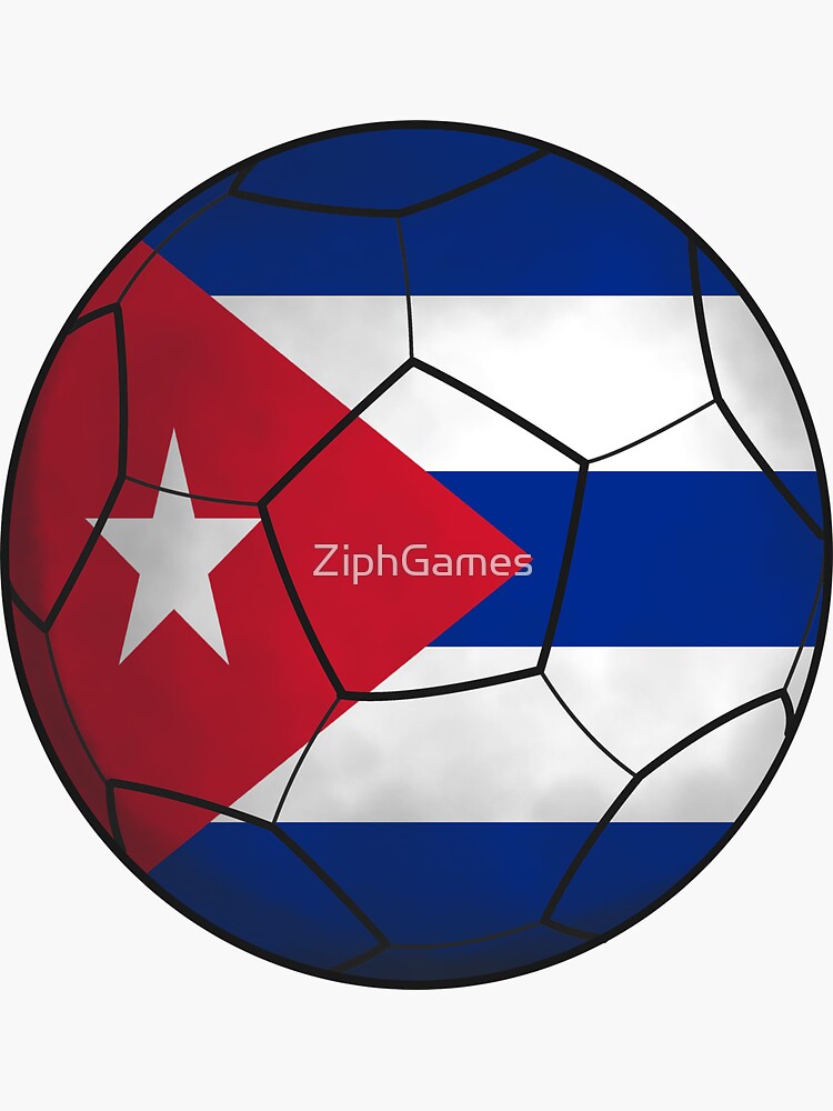 Cuba Football Sticker for Sale by Footballomatic