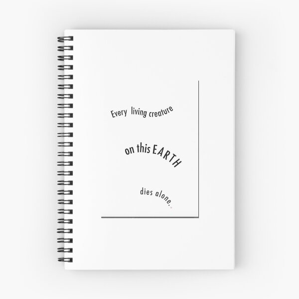 Item preview, Every Living Creature on this Earth Dies Alone - Donnie Darko Quote designed and sold by Lucie Jamais.