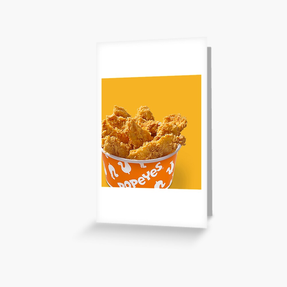 "Popeyes Chicken Bucket" Greeting Card for Sale by AshleighPNL Redbubble
