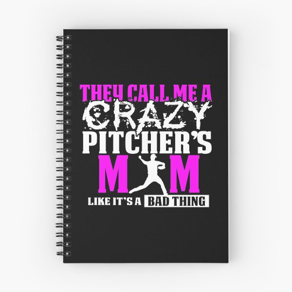 Item preview, Funny Crazy Baseball Pitcher Mom Design  designed and sold by drwigglebutts.