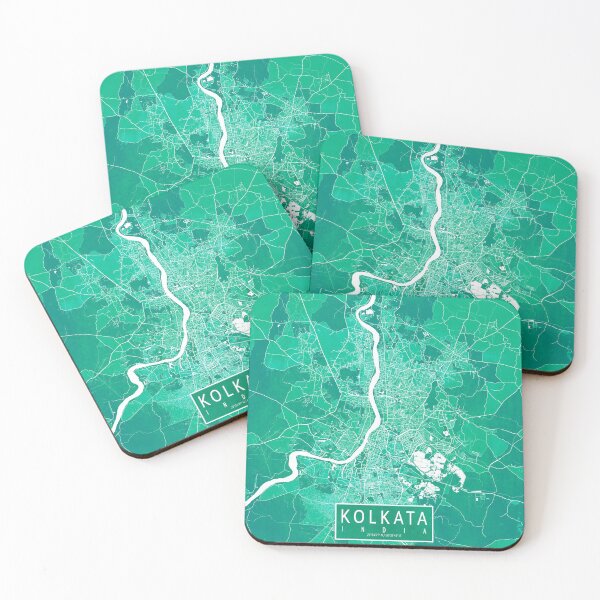 Item preview, Kolkata City Map of India - Watercolor designed and sold by deMAP.