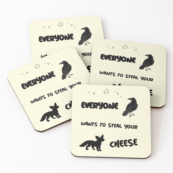 Item preview, Everyone wants to steal your cheese. The Fox and the Crow designed and sold by Rebel-Design.