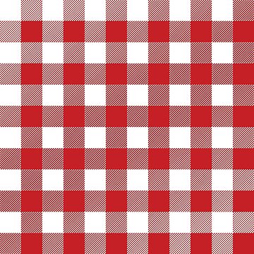 Red Tartan Plaid Pattern' Sticker