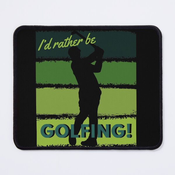 Item preview, I’d Rather Be Golfing Male with Green Stripes designed and sold by Zurickdesigns.