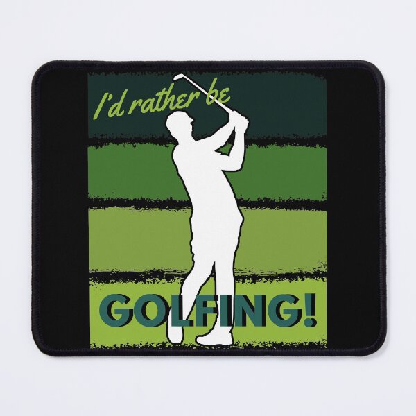 Item preview, I’d Rather Be Golfing Male with Green Stripes designed and sold by Zurickdesigns.