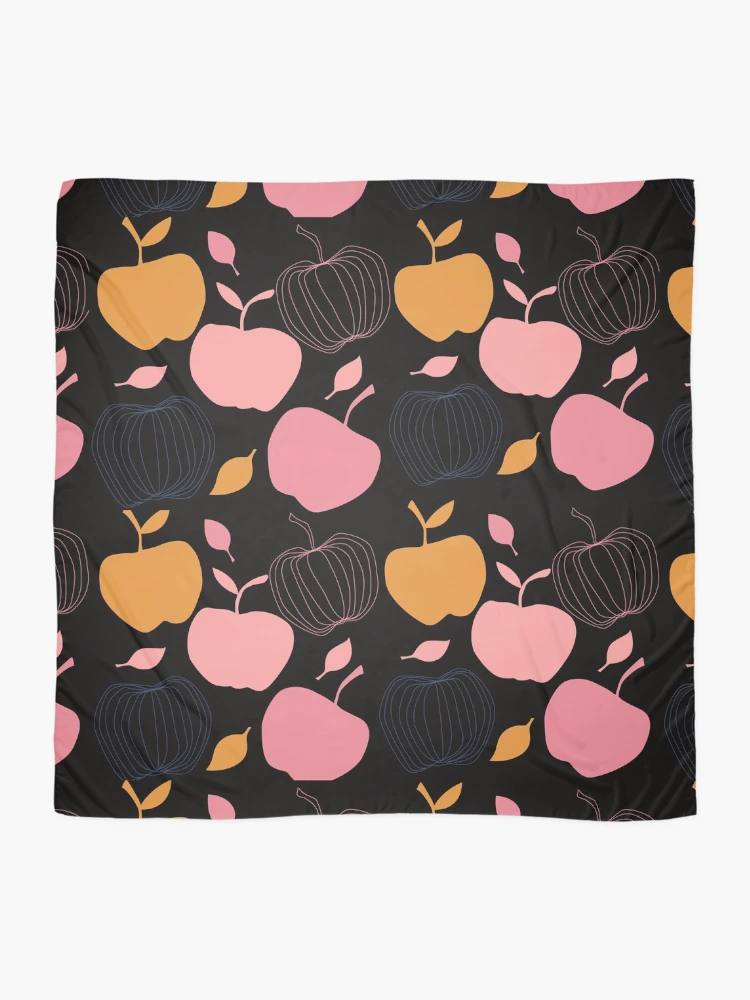 Thumbnail 2 of 3, Scarf, Apple Pattern designed and sold by Cute Bunny.