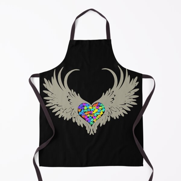 Item preview, Autism Puzzled Heart Angel Wings #4 designed and sold by Hypnotees.