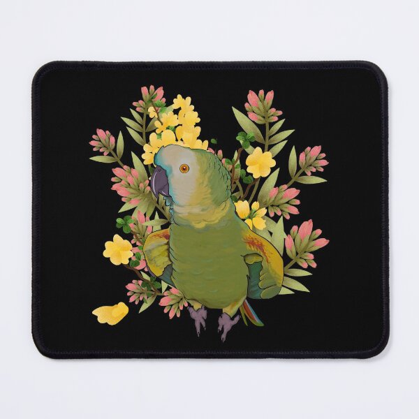 Item preview, Floral Blue Fronted Amazon Parrot designed and sold by Zurickdesigns.