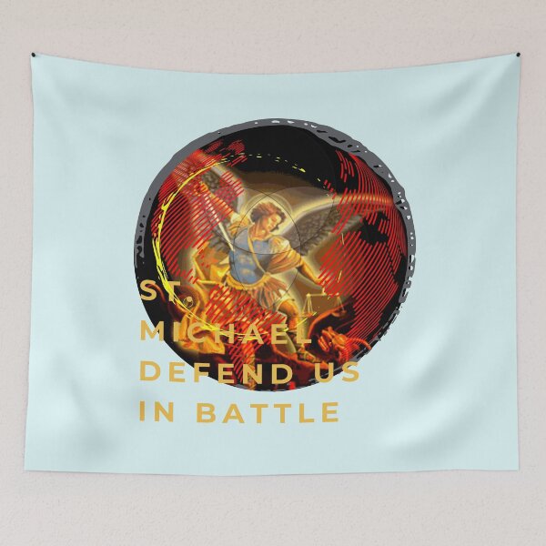 Item preview, Saint Michael Archangel, defend us in battle!, Saint St Michael Catholic Archangel Angel Defender  designed and sold by AMDG Line.
