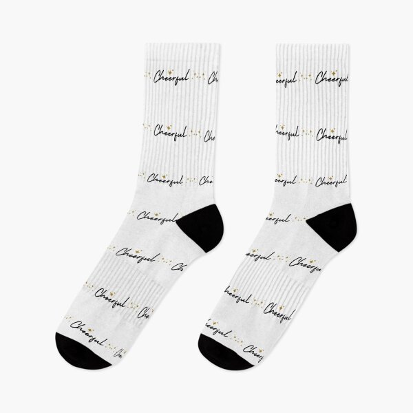 Item preview, Cheerful | Attitude To Life Typography in Black on White Background designed and sold by Rainbows Rock.