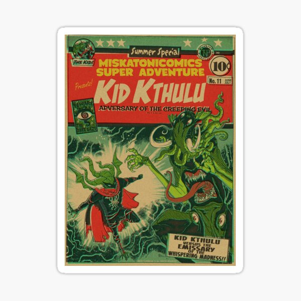 Miskatonicomics Super Adventure #11 Presents Kid Kthulu Sticker