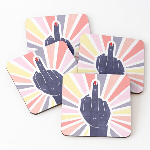 Item preview, Flip Off Sign Hand - Colorful designed and sold by TheRedFinch.