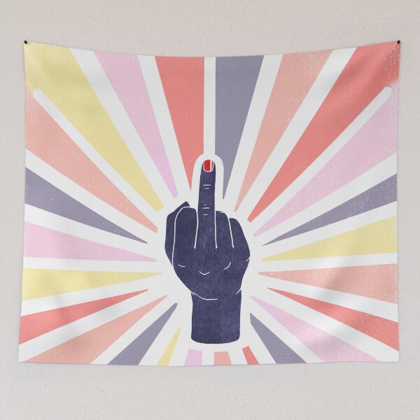 Item preview, Flip Off Sign Hand - Colorful designed and sold by TheRedFinch.