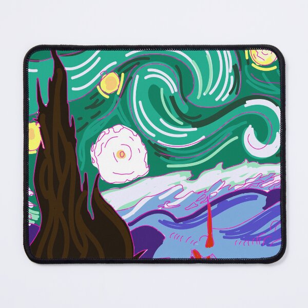 Item preview, Green Aurora Van Gogh Starry Night pastel color designed and sold by heyitsIrish.