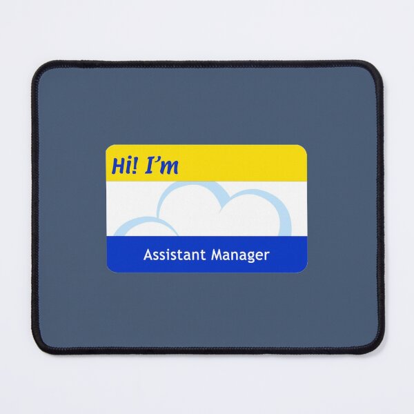 Item preview, Blank Cloud Nine _quot_Assistant Manger_quot_ Nametag   designed and sold by FullForceHiFi.