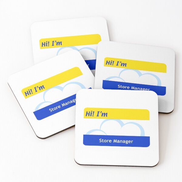 Item preview, Blank Cloud Nine _quot_Store Manager_quot_ Nametag   designed and sold by FullForceHiFi.