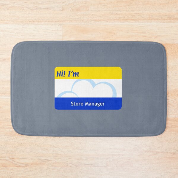 Item preview, Blank Cloud Nine _quot_Store Manager_quot_ Nametag   designed and sold by FullForceHiFi.