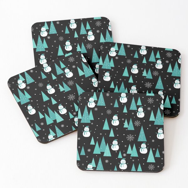 Item preview, Snowmen, trees and snow designed and sold by DesignCosmos.