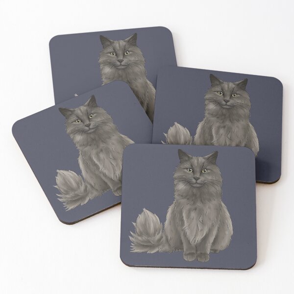 Item preview, Grey cat illustration designed and sold by Milanicole.