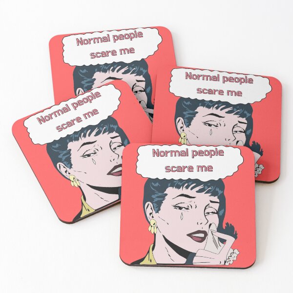Item preview, Normal People Scare Me Crying Comic Girl Funny Saying Comicbook designed and sold by Imakeyouhappy.
