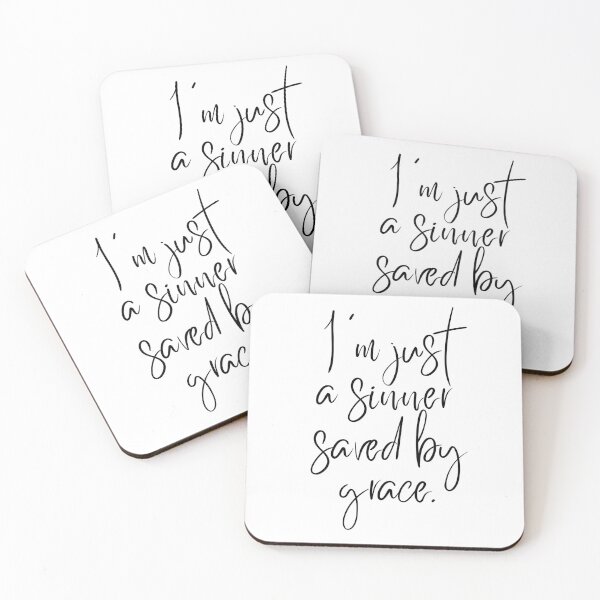 Item preview, I'm Just A Sinner Saved By Grace designed and sold by TeeRedeemed.