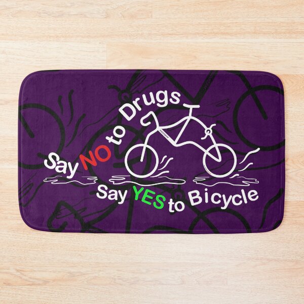 Item preview, Say No to Drugs, Say Yes to Bicycle, Funny Silly Bicycle designed and sold by etoide.