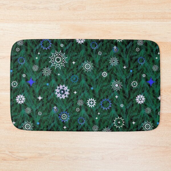 Item preview, Different snowflakes on the background of needles seamless pattern. designed and sold by Liza-RKS.