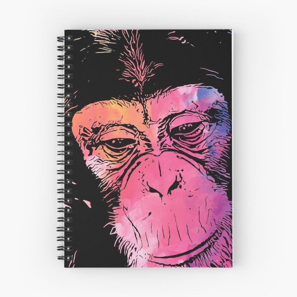 Item preview, Monkey chimpanzee face thoughtful animal head graphic designed and sold by brunsch-print.